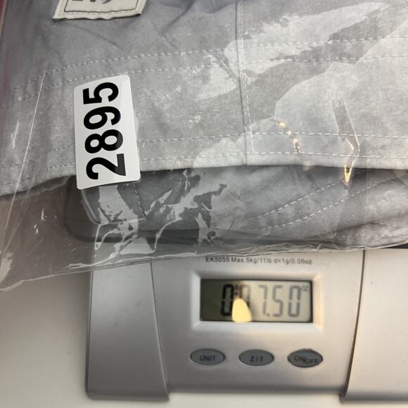 American Eagle Board Shorts Mens Large Grey Ombre Unlined Swim Beach Resort - Picture 8 of 8